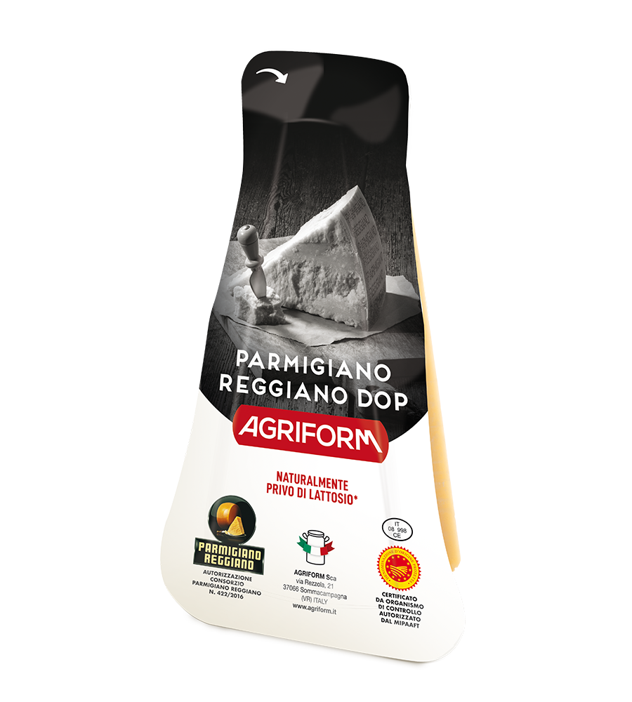 Parmigiano Reggiano with thermoformed package